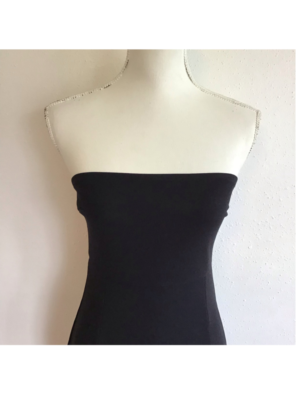 NWT- JLCNCUE Women's Elegant Sexy Strapless Black Midi Dress Size M - Picture 4 of 11